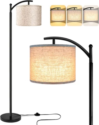Floor Lamp for Living Room with 3 Color Temperatures LED Bulb Standing Lamp Tall - Image 1 of 4