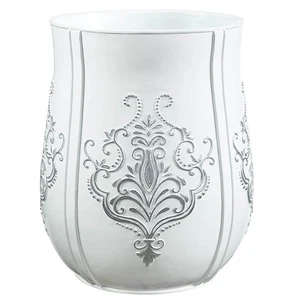 Vintage White Small Bathroom Trash Can 1.58 Gal / 6L Waste Basket for Bathroo... - Bild 1 von 5