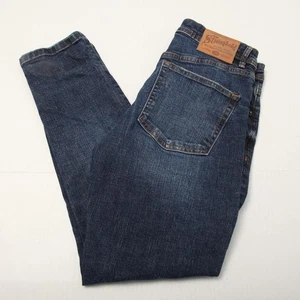 The Stronghold Jeans Mens 30x30 Blue Relaxed Tapered Selvedge Denim Button Fly - Picture 1 of 18