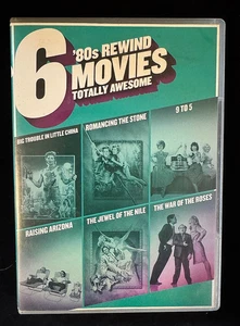 80's Rewind 6 DVD 9 to 5 Romancing the Stone Jewel the Nile Raising Arizona Plus - Picture 1 of 5