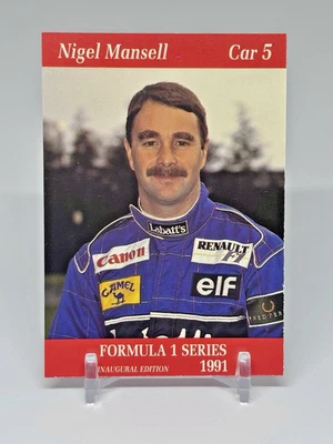 1991 Carms Formula One Nigel Mansell #13 Rookie RC HOF - Image 1 of 2