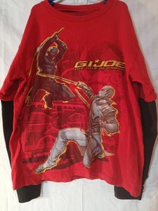 G.I. Joe: The Rise of Cobra Boys Long Sleeve Shirt Sizee L Snake Eyes Storm... - Picture 1 of 5