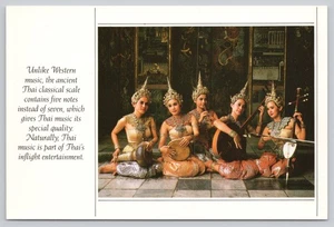 Kontinentale Postkarte Thailand Thai Musikerinnen - Bild 1 von 2