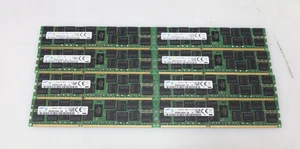 Lot 8x 16GB (128GB) Samsung M393B2G70QH0-YK0 PC3L-12800R 1600 RDIMM Server RAM - Picture 1 of 2