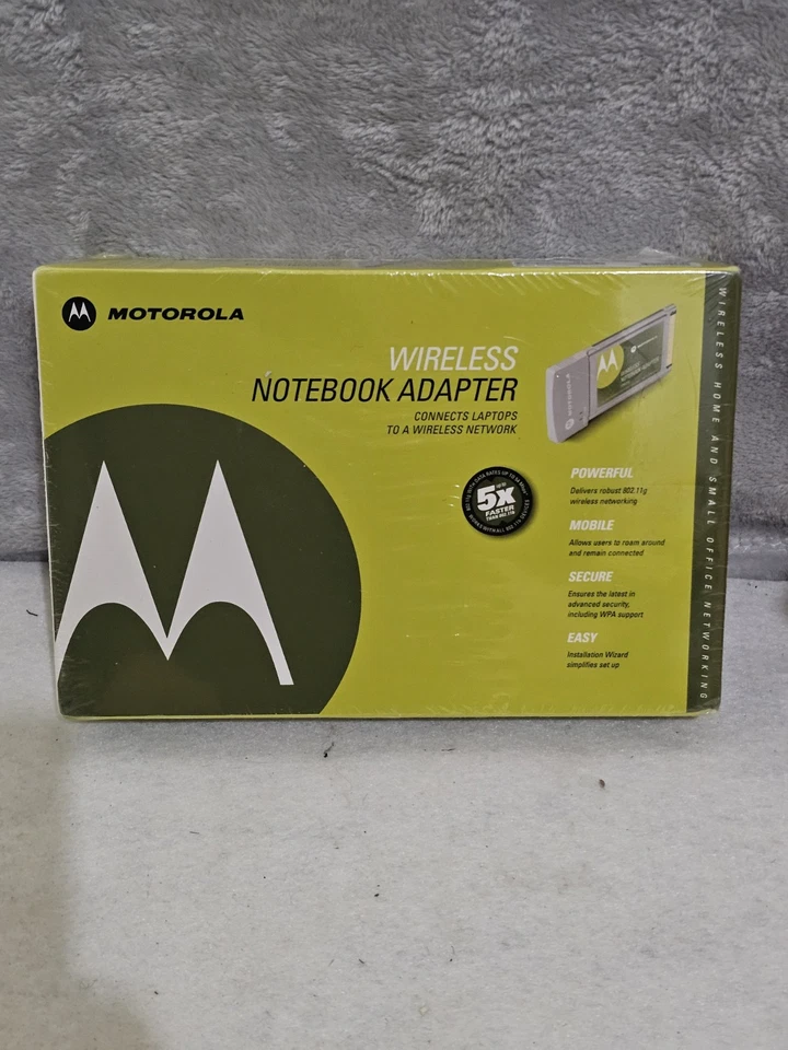 Motorola 802.11G Wireless Notebook Adapter WN825G New Factory Sealed Box! - Image 1 of 4
