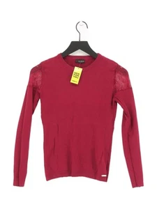 Guess Damen Top XXS Rot 100% Sonstige Langarm Rundhals Basic - Bild 1 von 6