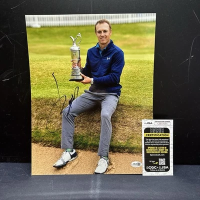 乔丹·斯皮思亲笔签名签名 11x14 照片高尔夫 JSA 正品证书签名 — 第 1/3 张图片