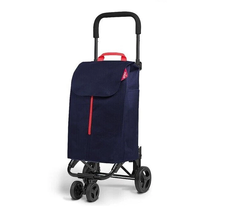 Carrello Spesa Twin New Blu 4 Ruote Telaio in Acciaio Gimi - Immagine 1 di 1