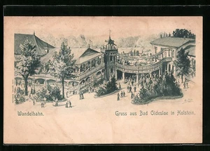Lithographie Bad Oldesloe, Partie der Wandelbahn 1899  - Picture 1 of 2