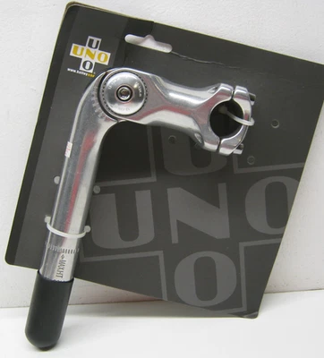 Kalloy Uno AL-822 Adjustable Stem, 25.4 x 90mm Silver Aluminum New - Image 1 of 4