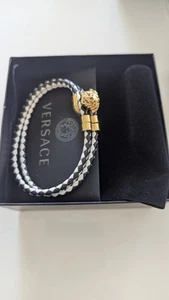 Authentic Versace Medusa Leather Bracelet  - Picture 1 of 6
