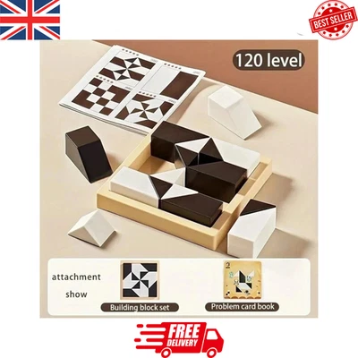 120 Level Hidden Building Block Puzzle Toys Logic & Spatial Reasoning Game