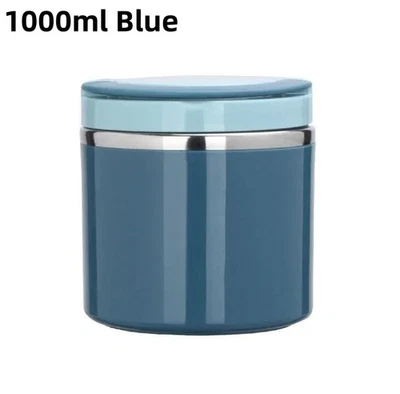 Contenedor de almuerzo térmico aislado de acero inoxidable de 1 pieza 630 ml/1000 ml Foto 1 de 4