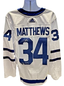 Auston Mathews Autographed Jersey Adidas INSCRIBED!! - Picture 1 of 3