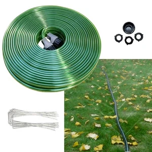 75 FT Flat Sprinkler Hose for Lawn Watering Garden Soaker Hose with Holes, He... - Picture 1 of 7