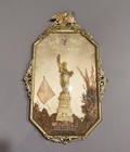 Antique Fraternal Order of Eagles F.O.E. Statue of Liberty Shadowbox Wall Plaque