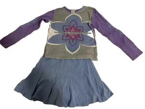 Dress like Doll Child Size M American Girl MEET OUTFIT Graphic Top Pleated Skirt - Picture 1 of 10