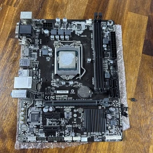 Gigabyte GA-H110M-S2H Motherboard LGA 1151 Intel 6/7th Gen DDR4 + Windows 10 Pro - Picture 1 of 5