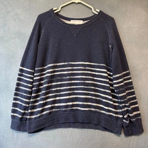 Karen Kane Knit Blouse Striped Nautical Sweater Boxy Preppy Made in the USA Lrg - Picture 1 of 6