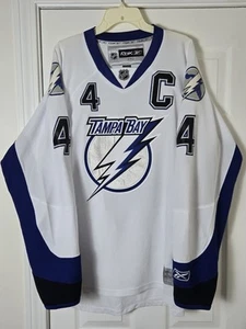 Reebok CCM Vincent Lecavalier Tampa Bay Lightning Jersey Uomo Taglia XL NHL Bianco - Foto 1 di 6