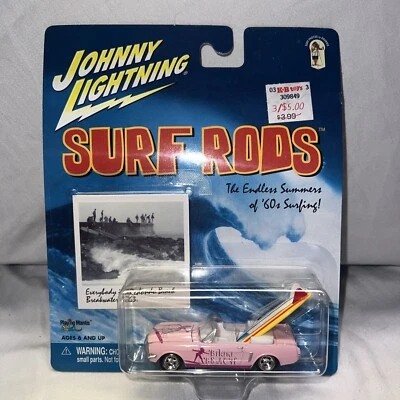 New Johnny Lightning Surf Rods mustang convertible, bikini beach - Image 1 of 4