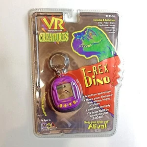 Virtual Reality Pets T-Rex Dino LCD Game 1997 MGA New Unopened VR Creatures - Foto 1 di 7