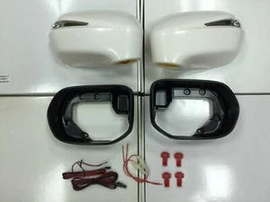 Side Mirror Cover W/LED Signal Light + Rim For '06-'11 Honda Civic 4D Unpainted - Imagen 1 de 5