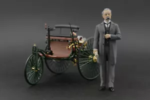 Karl Benz Figura para 1:18 CMC Mercedes Patent Motorwagen VERY RARE !! NO CAR ! - Imagen 1 de 9