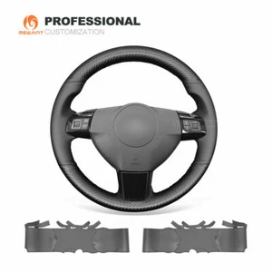 Custom Real Leather Carbon Fiber Steering Wheel Cover for Holden Astra 2004-2009 - Imagen 1 de 11