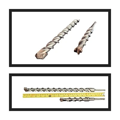 Lote de brocas martillos rotativos ANS 1" SDS Plus (2) hormigón de mampostería de carburo Foto 1 de 4