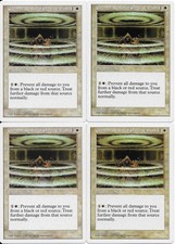 MTG: GREATER REALM OF PRESERVATION 5th Edition UNCOMMON; played, Excellent x4