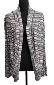 41 Hawthorn Wrap (XL) Gray/White Stripe Pockets Long Sleeve - Picture 1 of 6