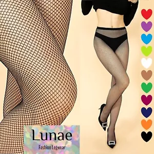 fishnet tights micro-net classic one-size 6/8/10/12 Y2K rave festival cosplay - Picture 1 of 16