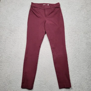 Old Navy Damenhose 6 burgunderrot lila Pixie spitz zulaufendes Bein Chino 27 x 28,5 * - Bild 1 von 19
