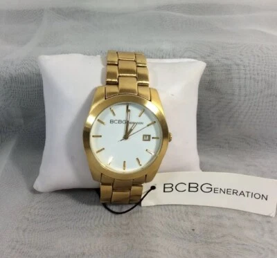 $75 BCBGeneration GL4193 Gold Tone Steel Watch with Date - Japan Movt. NWT READ - Image 1 of 4