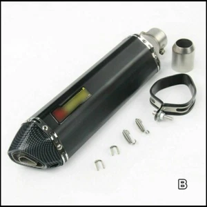 Exhaust Muffler Pipe Motorcycle Silencer Tube 51mm Racing Street Bike Slip-on - Picture 1 of 5