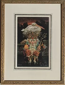 James Christensen PELICAN KING art print, FRAMED #186/850 - Picture 1 of 5