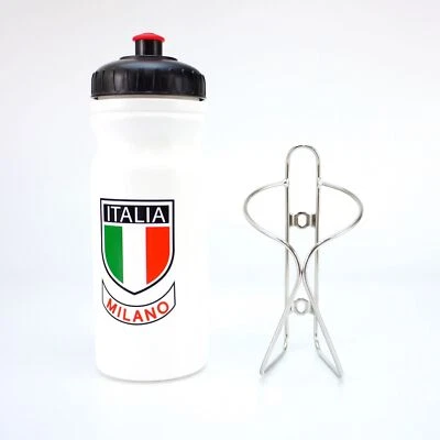 Italia milano thin Design Stainless Cage and Water Bottle for Steel Road Bike - Image 1 of 4