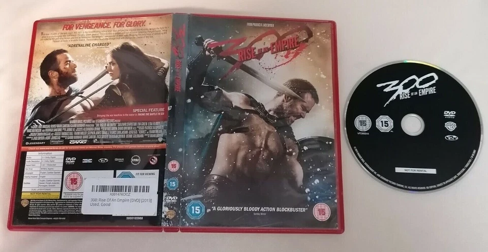 DVD - 300 Rise Of An Empire Zack Snyder PAL UK R2 Cert 15 - Image 1 of 1