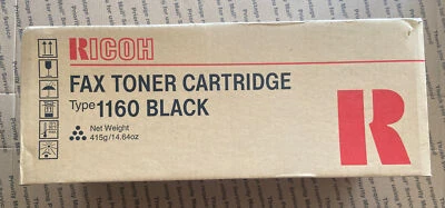NEW Genuine RICOH TYPE 1160 Black FAX TONER H192-01 CARTRIDGE TONER EDP 430347 - Image 1 of 3