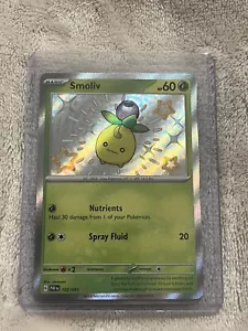 Pokémon JCC Smoliv Escarlata y Violeta: Paldean Fates 102/091 Holo Brillante Raro - Imagen 1 de 2