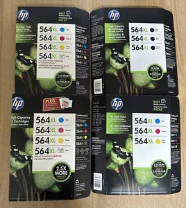 OEM Lot 7 Of HP 564XL Tri-Color Ink Cartridges Combo Pack Photo Paper - Picture 1 of 6
