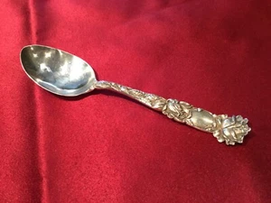 ALVIN STERLING SILVER TEASPOON ~ BRIDAL ROSE~ No Monogram - Picture 1 of 10