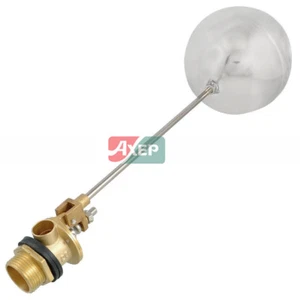 A● 3/4 " Male Thread Water Sensor Float Stainless Steel Floating Ball Brass - Imagen 1 de 4