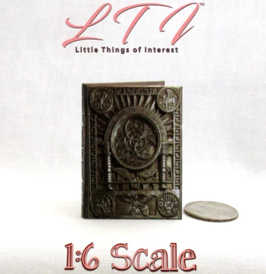 Libro a escala 1:6 OCCIDO LUMEN ilustrado legible iluminado manuscrito medieval Foto 1 de 4