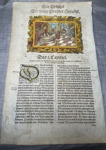 1590 Virgil Solis Meister Holzschnitt Habakuk Nahum Martin Luther Wittenberg Ära - Bild 1 von 4