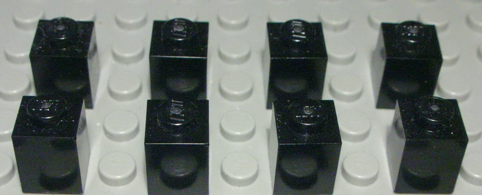 Lego Stein 1x1 Schwarz 8 Stück