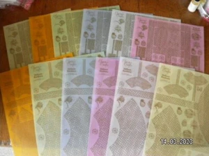 Beautiful Pack of 12 A4 Vellum Basket Patterns with Instructions. (M28) - Picture 1 of 6