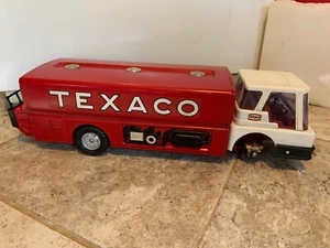 Texaco Jet Fuel Delivery Tanker Truck Vintage 60s  Brown & Bigelow Pressed Steel - Picture 1 of 12