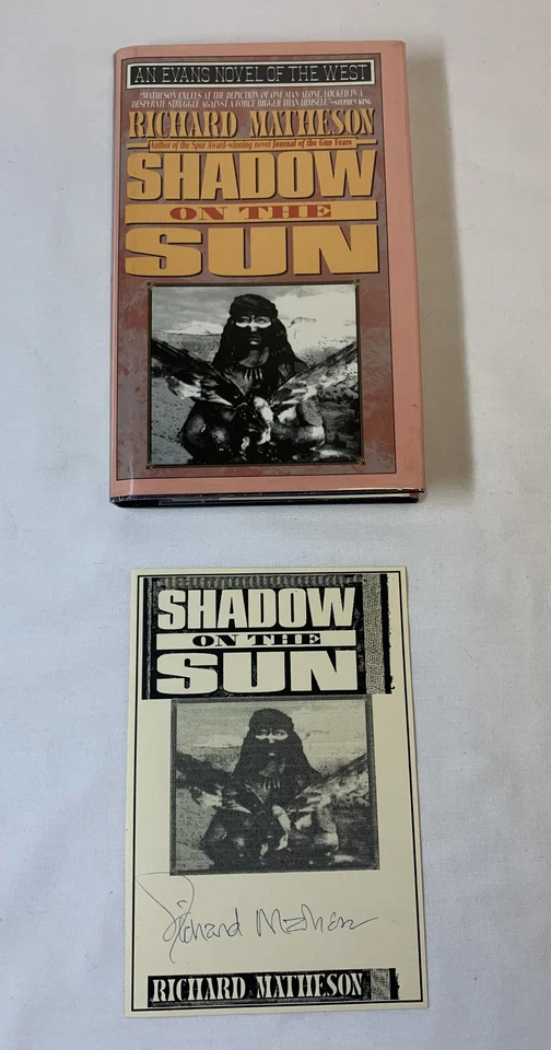 Richard Matheson SHADOW ON THE SUN ~ HC/DJ/1st Edition ~ with SIGNED PLATE - Image 1 of 2